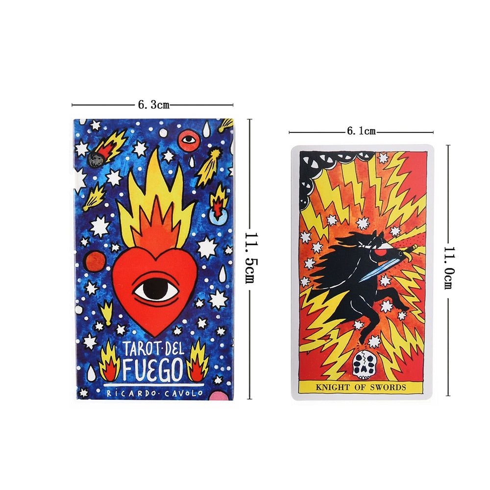 Tarot oracle card mysterious divination comics Tarot card female girl card game board game English playing cards with PDF guide