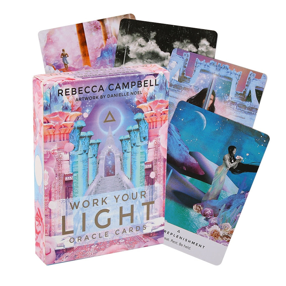 Tarot oracle card mysterious divination comics Tarot card female girl card game board game English playing cards with PDF guide