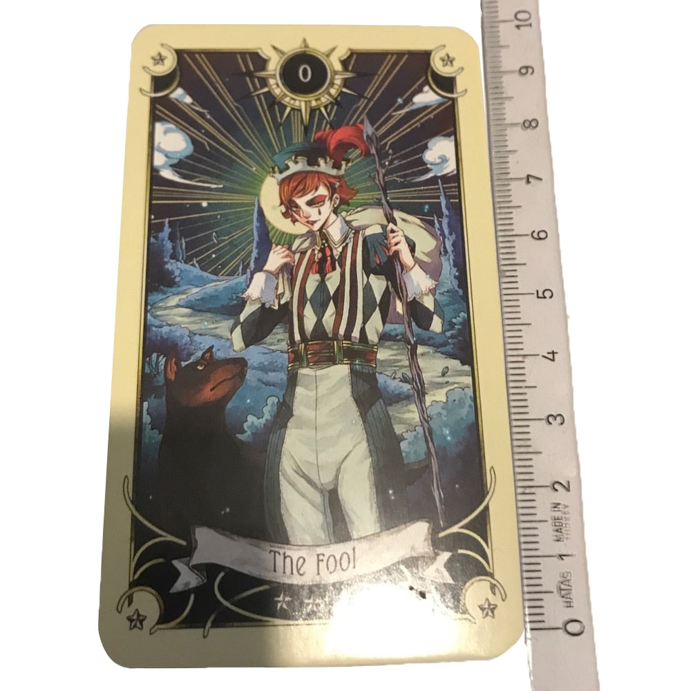 Tarot oracle card mysterious divination comics Tarot card female girl card game board game English playing cards with PDF guide