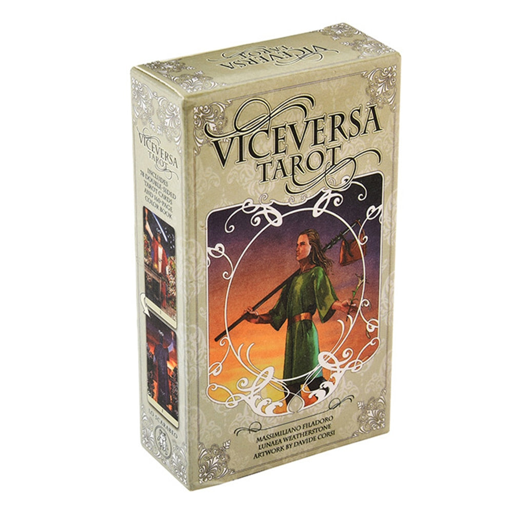Tarot oracle card mysterious divination comics Tarot card female girl card game board game English playing cards with PDF guide