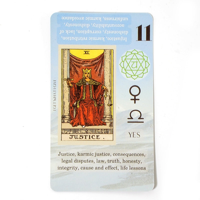 Tarot for Beginners Tarot with Meanings on Them on the Cards Keywords Reversed Chakra Planet Zodiac Element medium size Lean