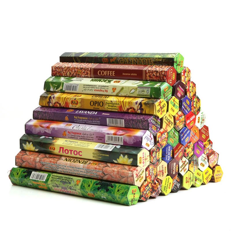 T 56 Fragrances India Incense Stick Handmade Aromatherapy Sticks 20 Sticks Per Box Sandalwood Lavender Meditation Incenses