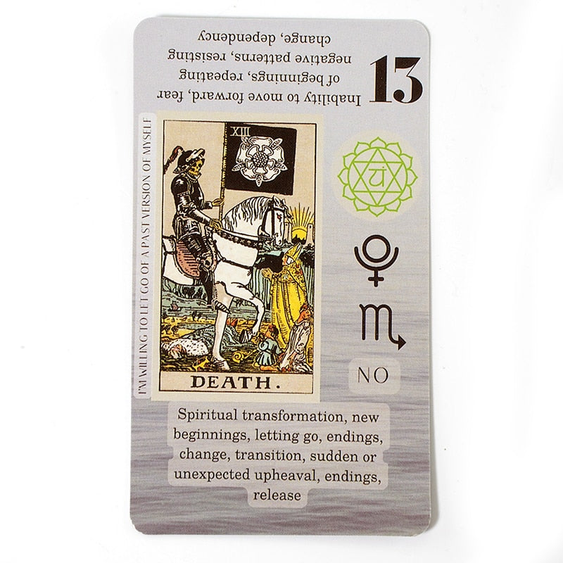 Tarot for Beginners Tarot with Meanings on Them on the Cards Keywords Reversed Chakra Planet Zodiac Element medium size Lean