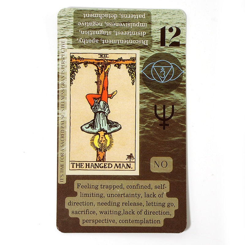 Tarot for Beginners Tarot with Meanings on Them on the Cards Keywords Reversed Chakra Planet Zodiac Element medium size Lean