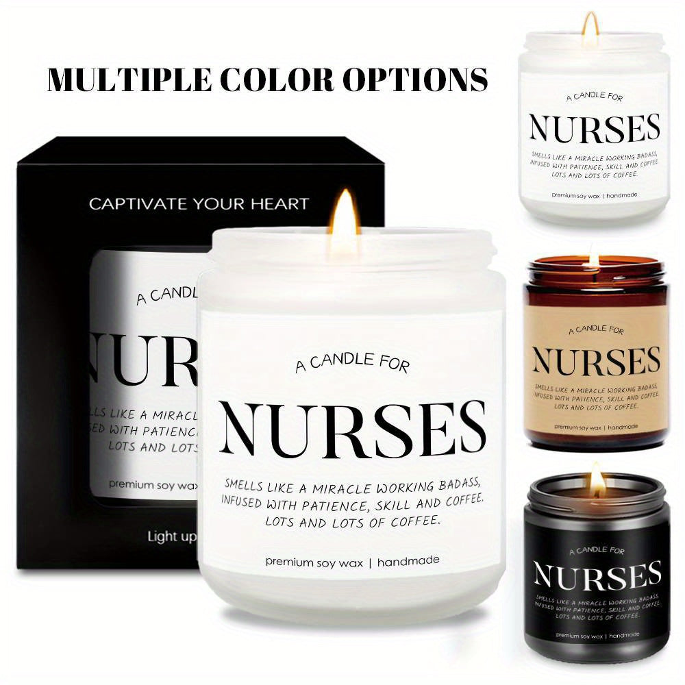 1pc Best Nurse Ever Lavender Scented Candles - Nurse Candle - Appreciation Nurse Gifts for Women, Men - RN Gifts for Nurses - Nurse Practitioner Gifts for Women - School Nurse Gifts - Nurse Graduation Gift, Thank You Present