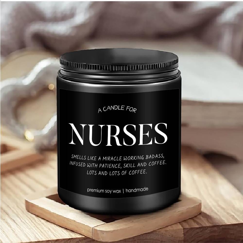1pc Best Nurse Ever Lavender Scented Candles - Nurse Candle - Appreciation Nurse Gifts for Women, Men - RN Gifts for Nurses - Nurse Practitioner Gifts for Women - School Nurse Gifts - Nurse Graduation Gift, Thank You Present