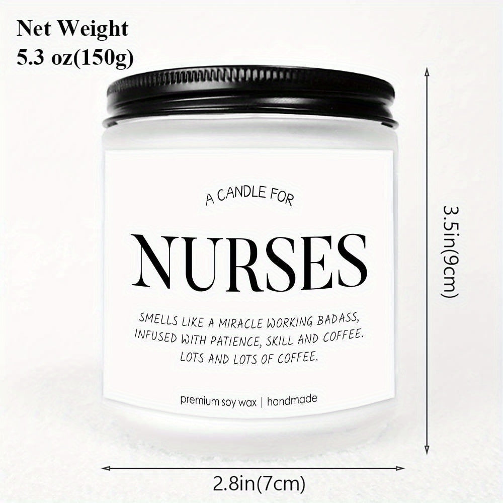 1pc Best Nurse Ever Lavender Scented Candles - Nurse Candle - Appreciation Nurse Gifts for Women, Men - RN Gifts for Nurses - Nurse Practitioner Gifts for Women - School Nurse Gifts - Nurse Graduation Gift, Thank You Present