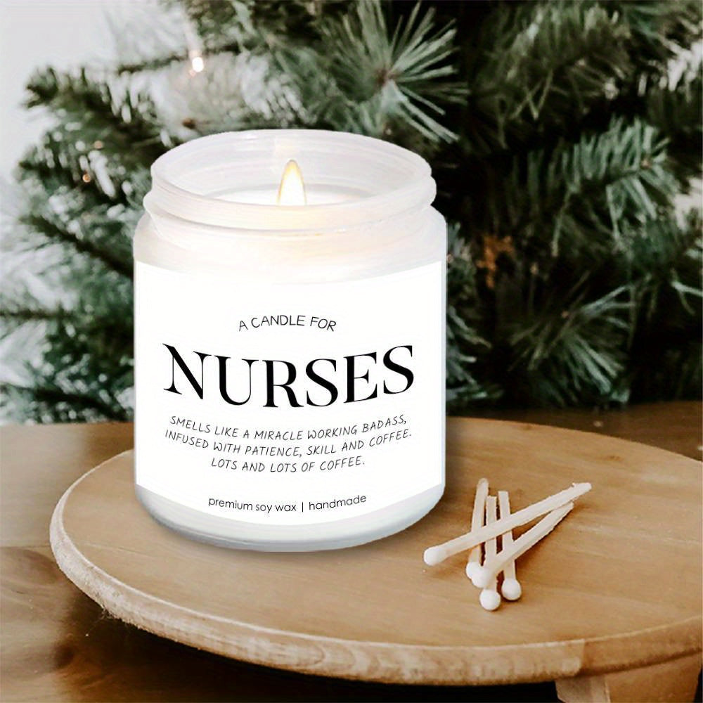 1pc Best Nurse Ever Lavender Scented Candles - Nurse Candle - Appreciation Nurse Gifts for Women, Men - RN Gifts for Nurses - Nurse Practitioner Gifts for Women - School Nurse Gifts - Nurse Graduation Gift, Thank You Present