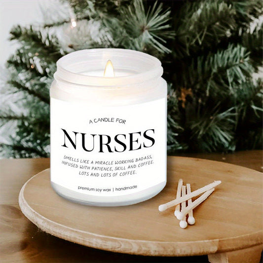 1pc Best Nurse Ever Lavender Scented Candles - Nurse Candle - Appreciation Nurse Gifts for Women, Men - RN Gifts for Nurses - Nurse Practitioner Gifts for Women - School Nurse Gifts - Nurse Graduation Gift, Thank You Present
