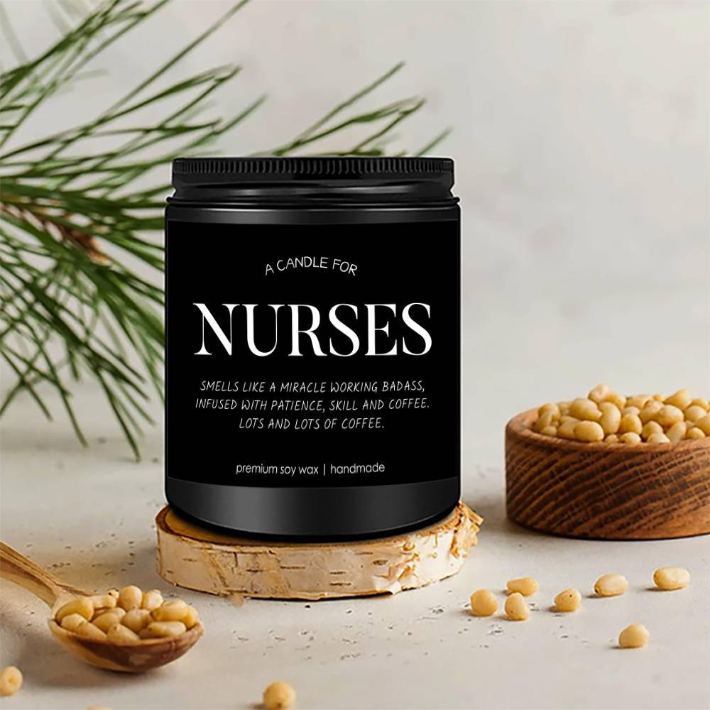 1pc Best Nurse Ever Lavender Scented Candles - Nurse Candle - Appreciation Nurse Gifts for Women, Men - RN Gifts for Nurses - Nurse Practitioner Gifts for Women - School Nurse Gifts - Nurse Graduation Gift, Thank You Present