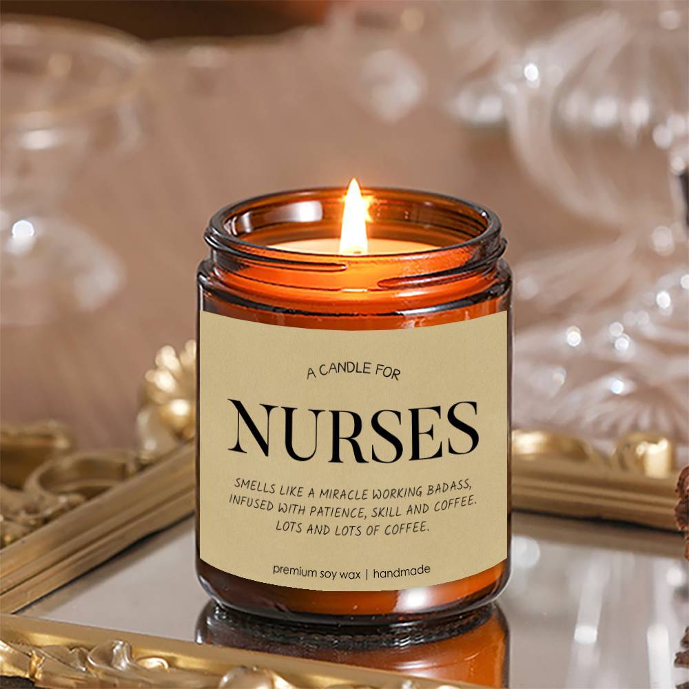 1pc Best Nurse Ever Lavender Scented Candles - Nurse Candle - Appreciation Nurse Gifts for Women, Men - RN Gifts for Nurses - Nurse Practitioner Gifts for Women - School Nurse Gifts - Nurse Graduation Gift, Thank You Present