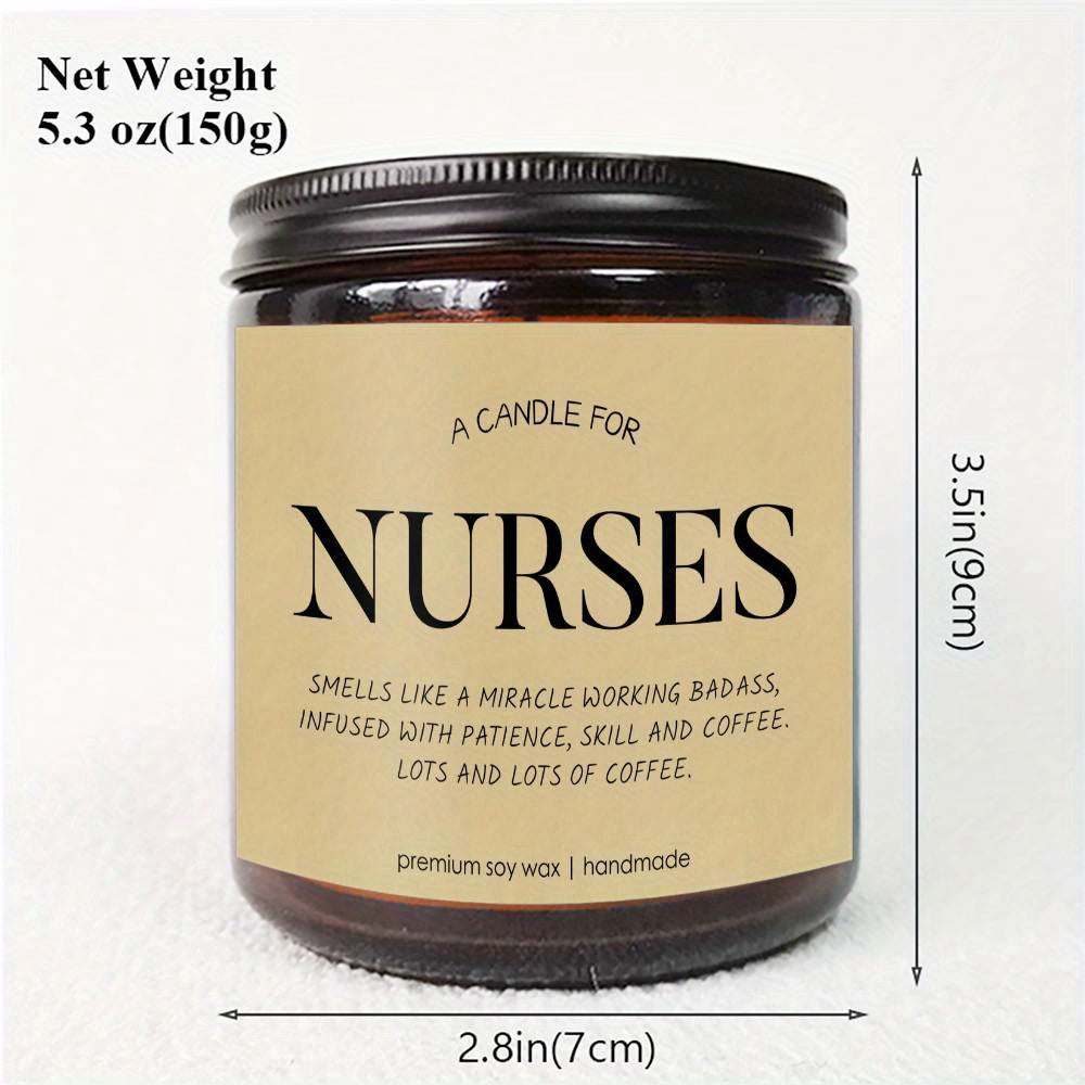 1pc Best Nurse Ever Lavender Scented Candles - Nurse Candle - Appreciation Nurse Gifts for Women, Men - RN Gifts for Nurses - Nurse Practitioner Gifts for Women - School Nurse Gifts - Nurse Graduation Gift, Thank You Present