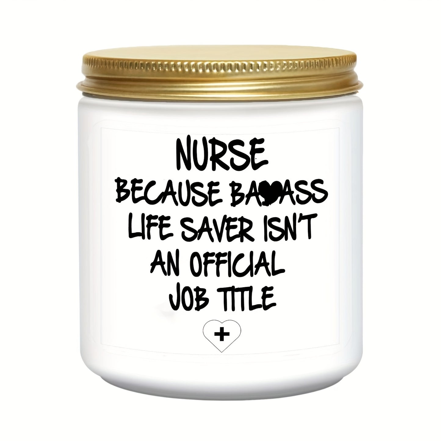 1pc Nurse Gifts for Women Nurse Practitioner Gifts 15.87oz Lavender Scented Candles School Student Nurse Graduation Gift Funny Retirement Bulk Presents Eco-Friendly Long Lasting Natural Soy Max Candle