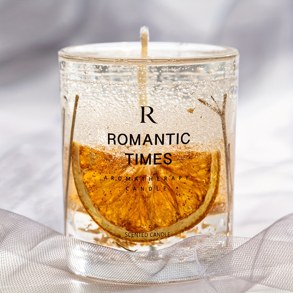 [Romantic Soy Candle] 50-Hour Burn Time Romantic 7.4oz Soy Candle with Real Flowers & Essential Oils | Floral Scented, Elegant Glass Jar for Home Decor, Relaxation, and Gifting, Scented Candles, Best for Christmas, Perfect fo