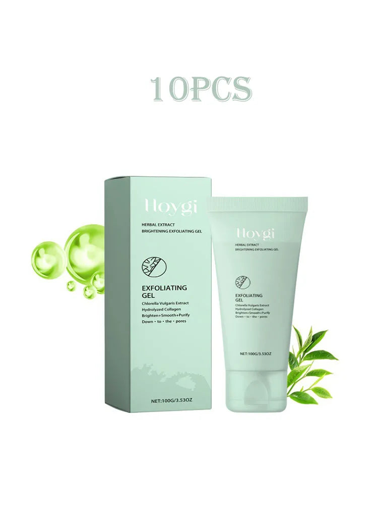 Hoygi 100g Face Exfoliating Gel Herbal Deep Cleansing Shrink Pores Blackhead Removal Moisturizing Repair Exfoliation Peeling Gel
