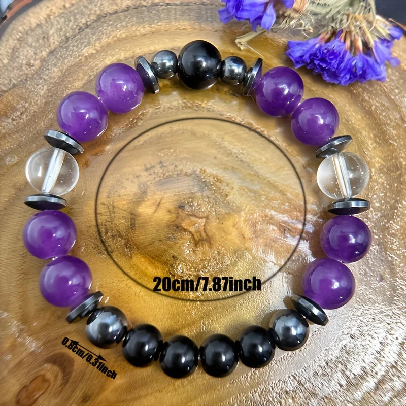 1pc/"Bridge of Awakening" Spiritual Angel Communication Crystal Bracelet Healing Crystal Stress Relief Women's Bracelet Gift
