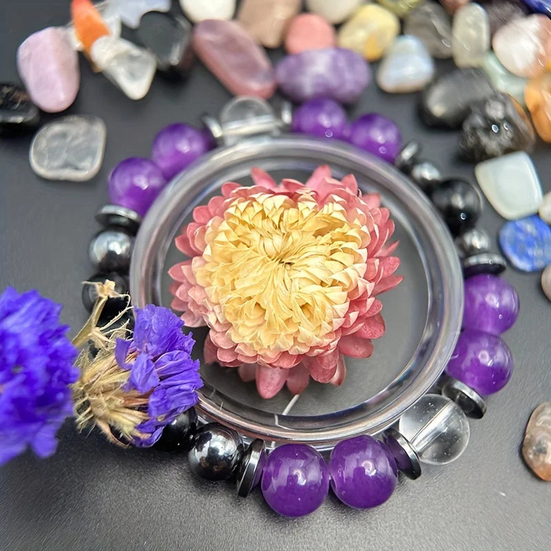1pc/"Bridge of Awakening" Spiritual Angel Communication Crystal Bracelet Healing Crystal Stress Relief Women's Bracelet Gift