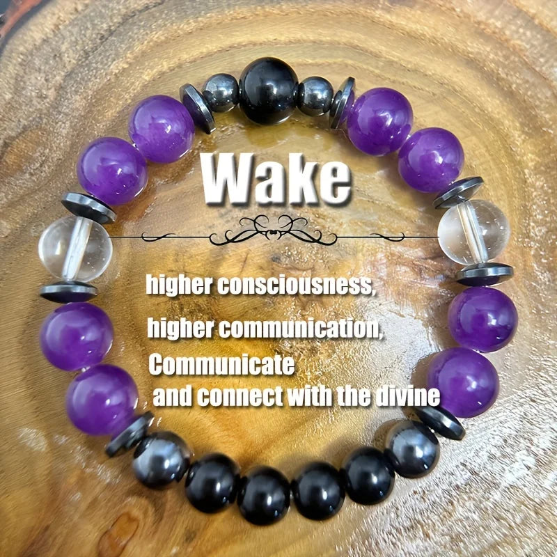 1pc/"Bridge of Awakening" Spiritual Angel Communication Crystal Bracelet Healing Crystal Stress Relief Women's Bracelet Gift