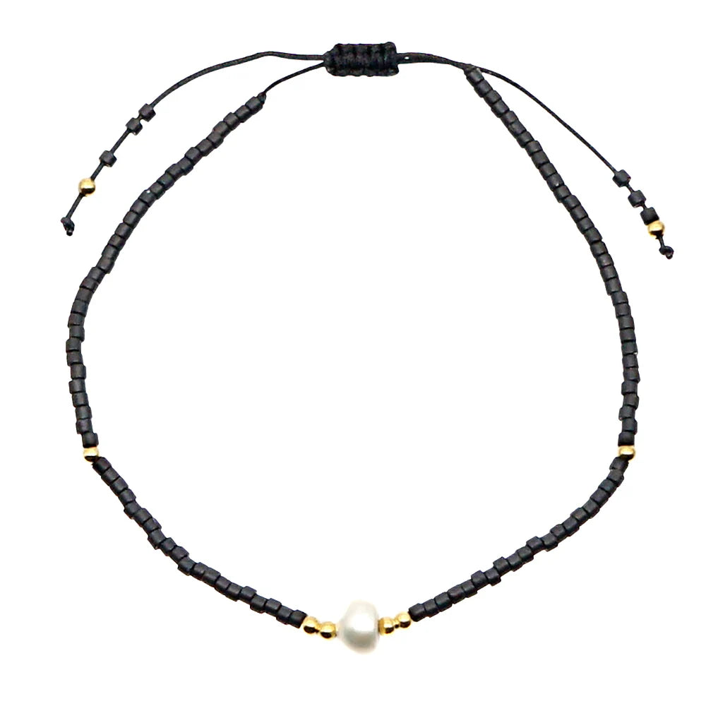 Go2boho Miyuki Bracelet For Girl Friendship Simple Freshwater Pearl Bracelets For Women Pulseras Femme Boho Jewelry Gift