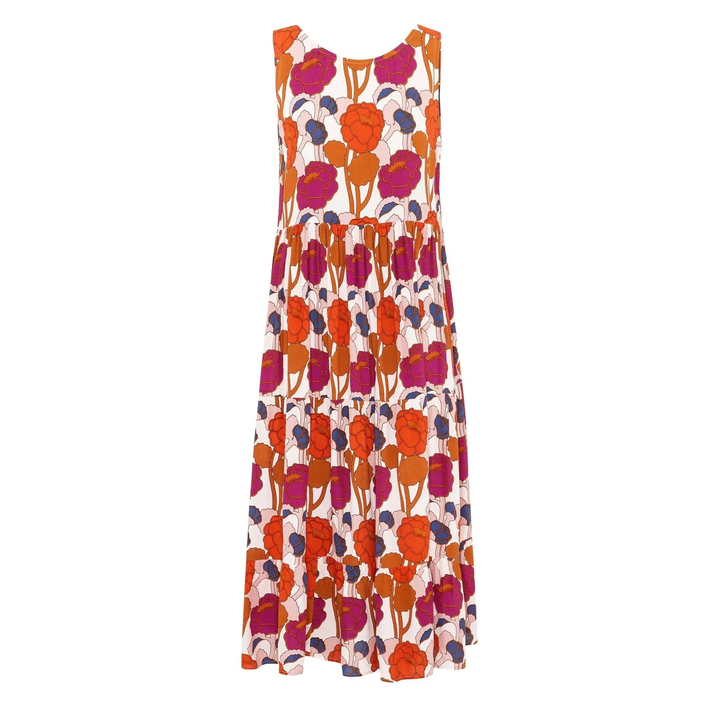 Casual Dress 2021 Women Flower Tie Vest Style Holiday Style Bohemian Style Long Skirt Beach Dress Sukienki Damskie