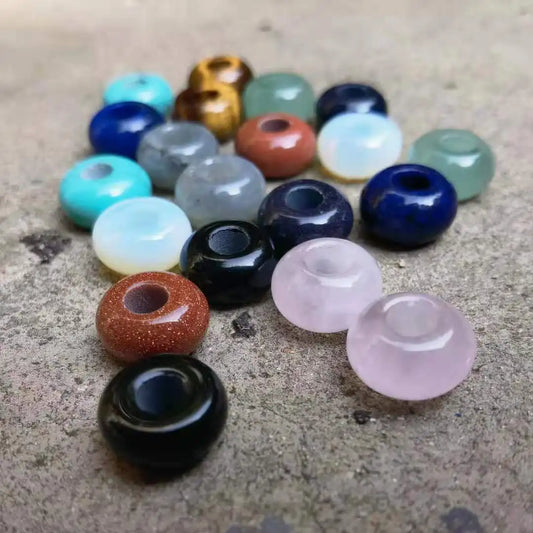 Labradorite Gemstone,  Dreadlock Beads Dreadlock Bead, Loc Bead, Boho Hair Accessories