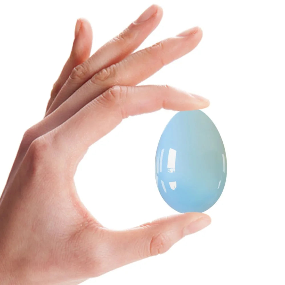 Opal Yoni Egg Set Natural Jade Eggs Vaginal Massage Crystal Ball Yoni Wand Muscle Tightening Jade Massager Kegel Exerciser