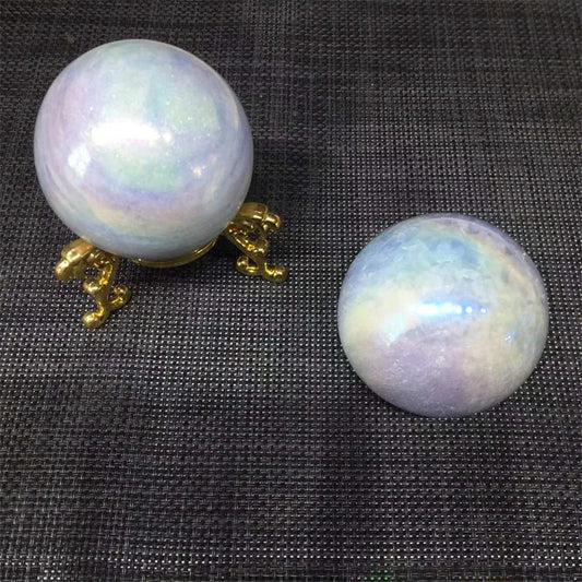 Aura Celestite Ball Natural Stones Quartz Crystal Healing Gemstones Reiki Sphere Home Decoration