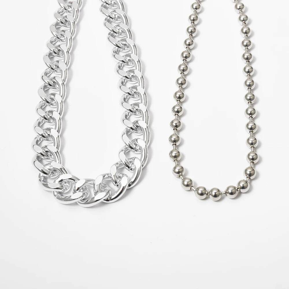 2020 New Fashion Silver Color Metal Ball Waist Chain Thick Body Chains For Women Boho Simple Adjustable Jewelrys Party Gift