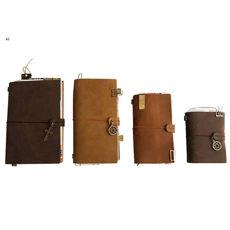 Defective Retro Leather Cover Notebook Portable Journal Travel Diary Japanese-style Handmade Book DIY Gift Business Memo