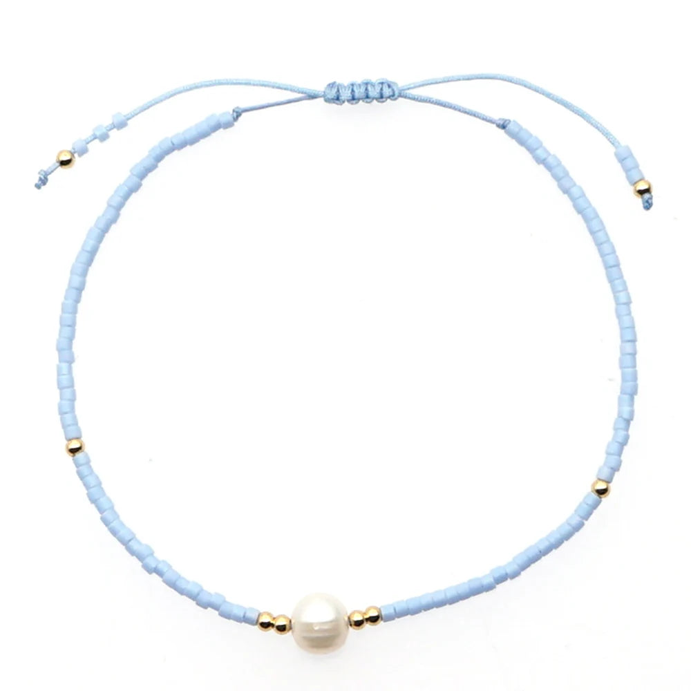 Go2boho Miyuki Bracelet For Girl Friendship Simple Freshwater Pearl Bracelets For Women Pulseras Femme Boho Jewelry Gift