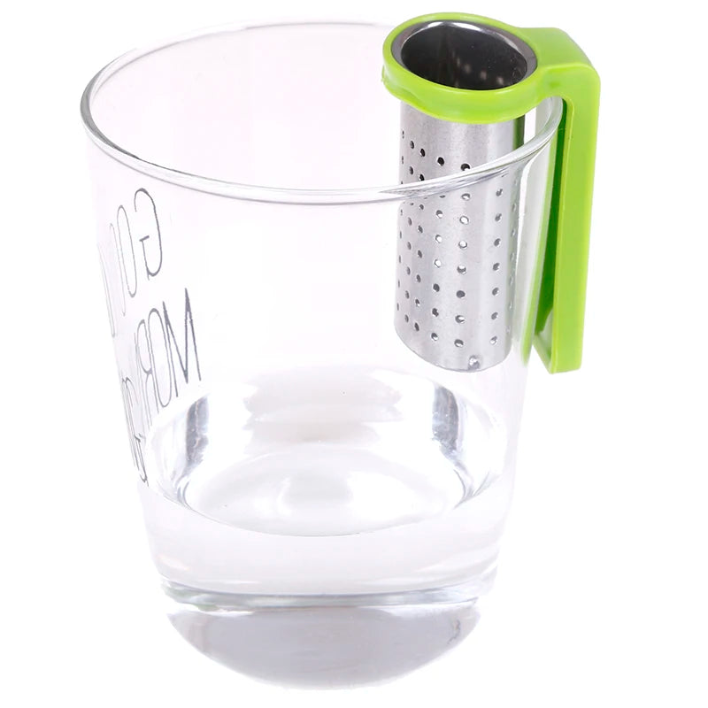 Stainless Steel Tea Infuser Loose Leaf Tea Diffuser Strainer Herbal Spice Filter Drinkware Tea Accessories With Handle Hanger