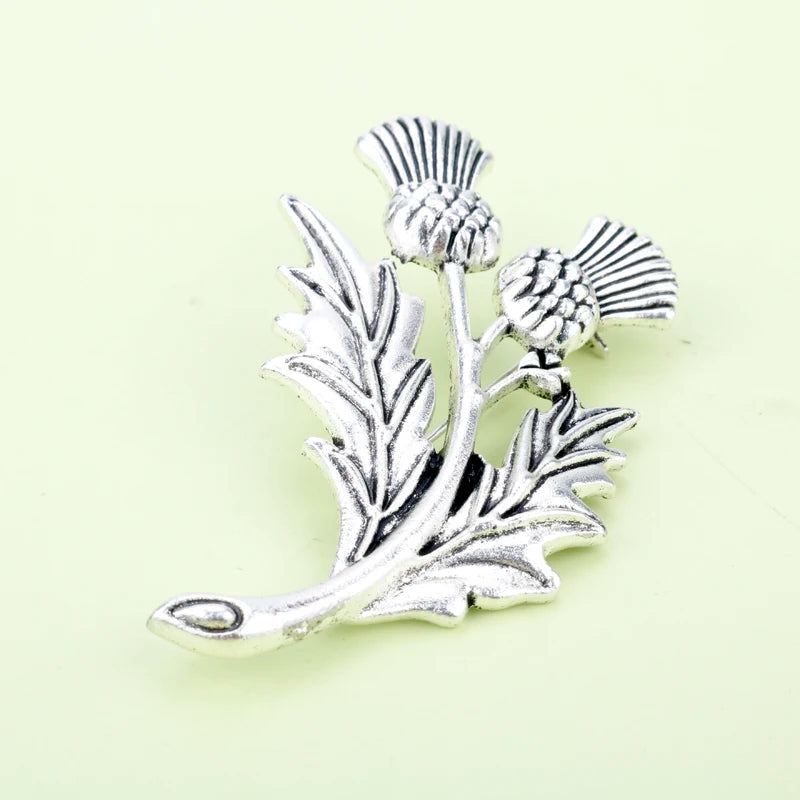 Fashion Jewelry Outlander Brooch Thistle Celtics Knot Kilt Pin Scottish National Flower Brooches Viking Norse Women Men