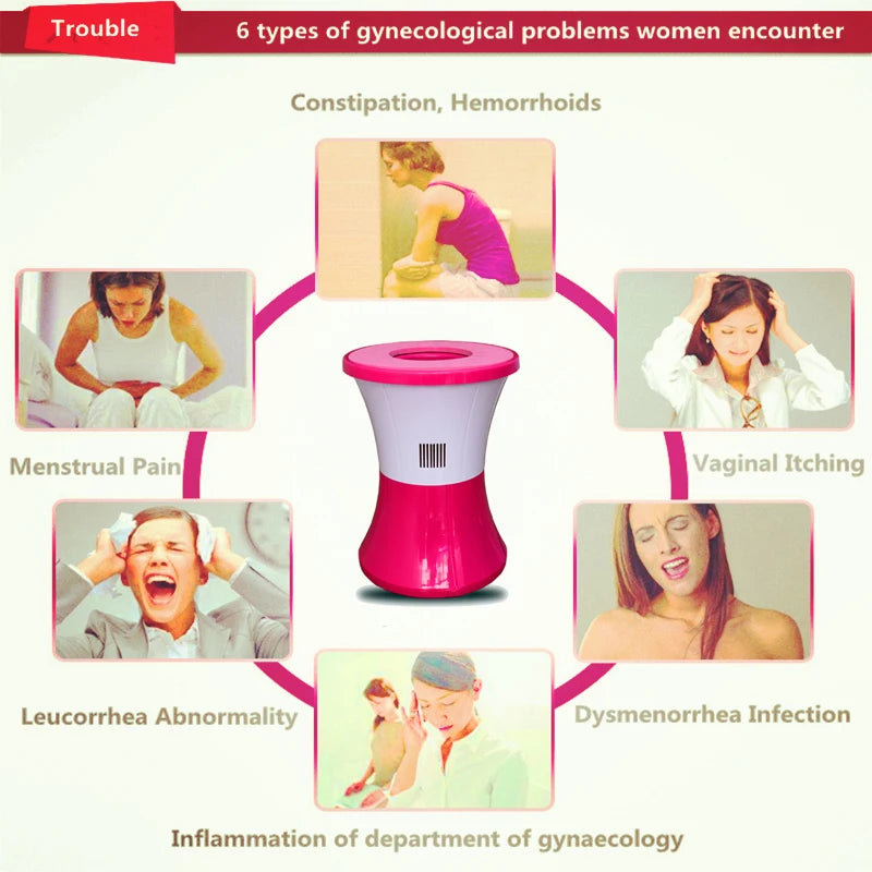 Yoni Steam Fumigation Instrument Sitting Gynecological Andrology Instrument Reproductive Steam Seat Yoni Vagina Mini Steam