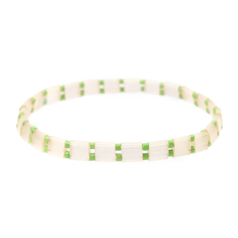 BOJIU 17 Styles Bohemian Miyuki Delica Tila Beads Bracelets For Women Summer Beach Jewelry Boho Gold Loom Custom Bracelet BC356