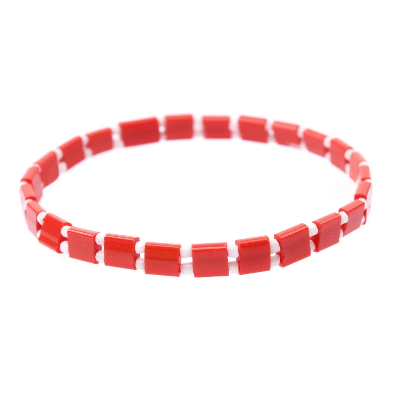 BOJIU 17 Styles Bohemian Miyuki Delica Tila Beads Bracelets For Women Summer Beach Jewelry Boho Gold Loom Custom Bracelet BC356