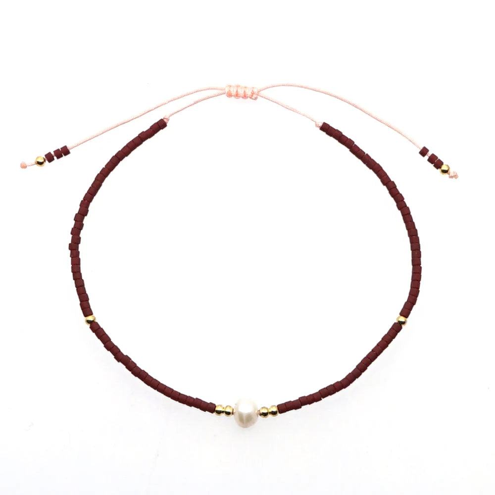 Go2boho Miyuki Bracelet For Girl Friendship Simple Freshwater Pearl Bracelets For Women Pulseras Femme Boho Jewelry Gift
