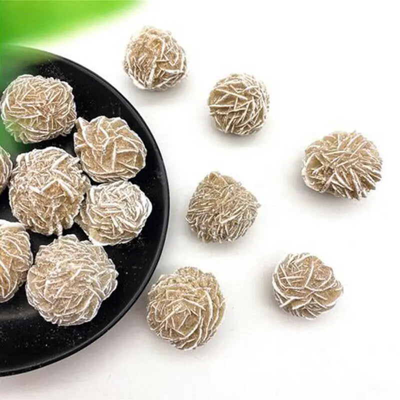 Desert Rose Selenite Stone Natural Quartz Crystal Reiki Healing Gem Mineral Specimen Adenium Obesum Home Decor Gifts