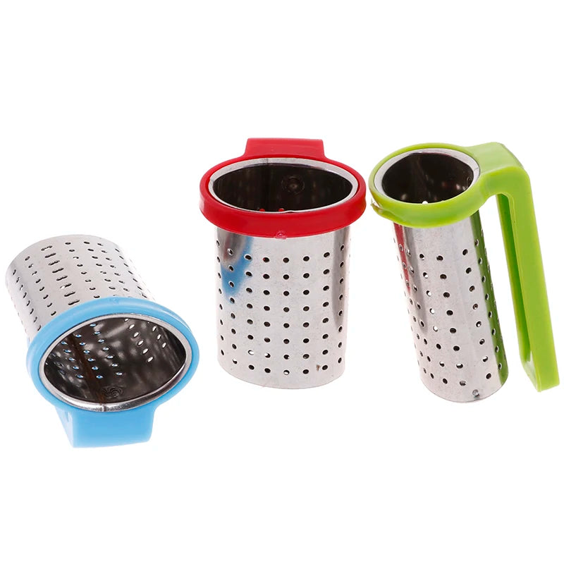 Stainless Steel Tea Infuser Loose Leaf Tea Diffuser Strainer Herbal Spice Filter Drinkware Tea Accessories With Handle Hanger