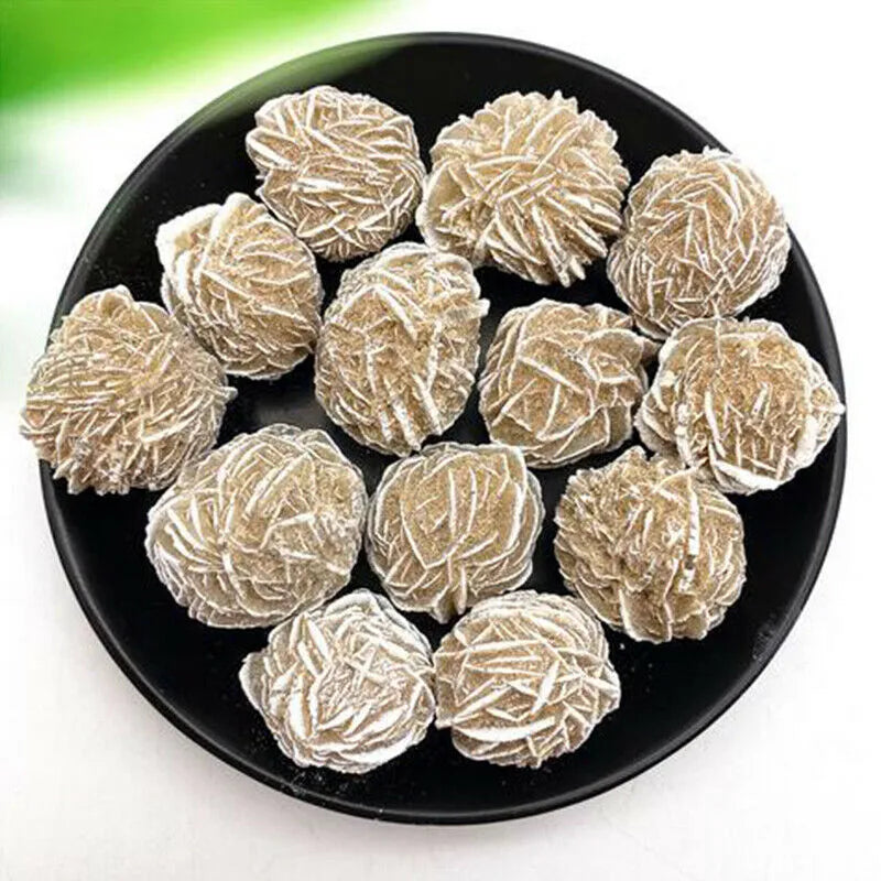 Desert Rose Selenite Stone Natural Quartz Crystal Reiki Healing Gem Mineral Specimen Adenium Obesum Home Decor Gifts
