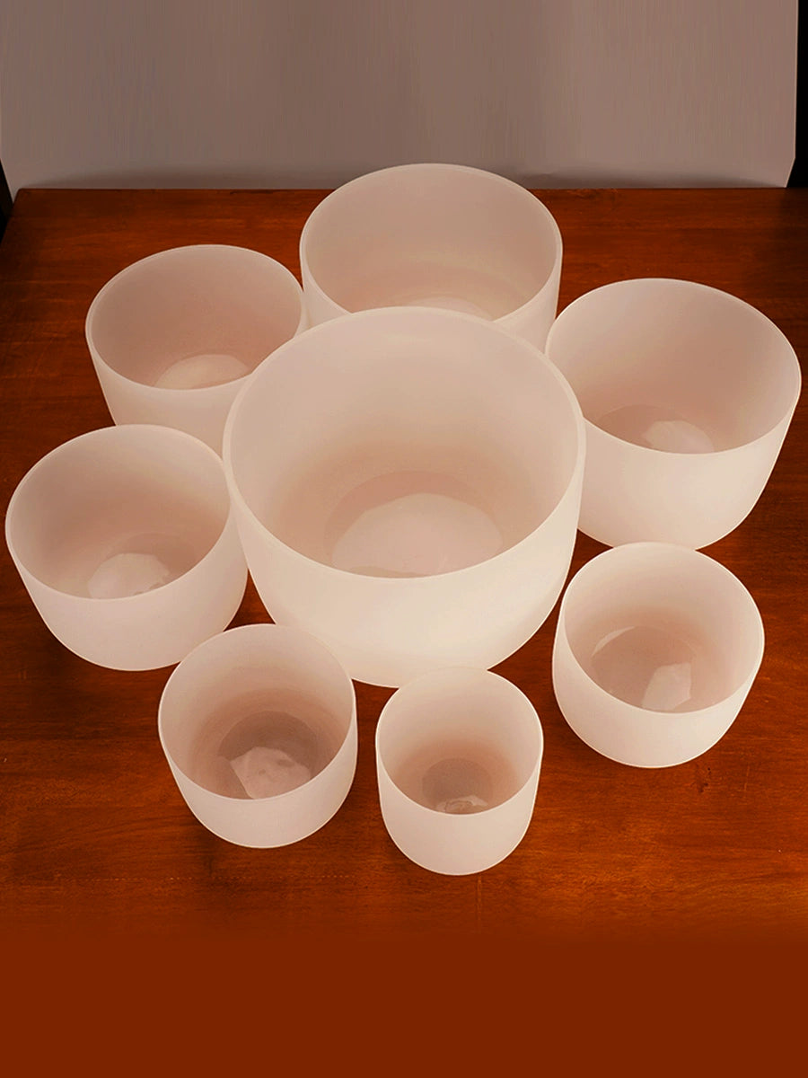 Professional Crystal Himalaya Bowl Full Set Bowl Sound Bowl Yoga Meditation Relaxation Sound Therapy Meditation Spa Standard Sound Microphone Empty Bowl