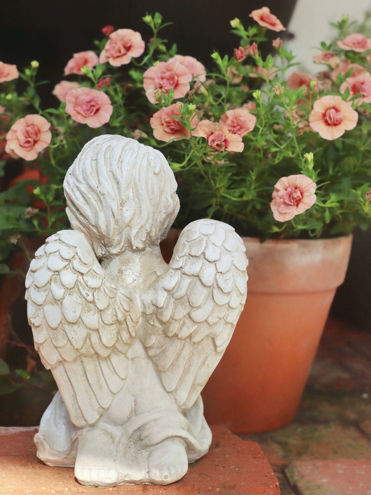 Garden Decoration Cute Little Angel Outdoor Courtyard Decoration Balcony Living Room Entrance Desktop Landscape Decoration Ornaments