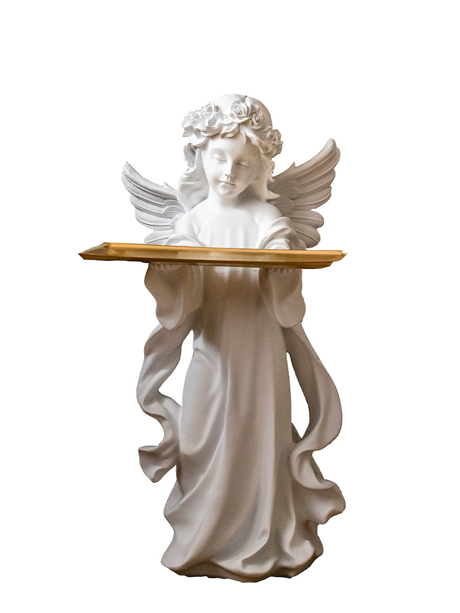 JK Jkmoodesign Young Adult Angel Tray Floor Hallway Key Coffee Table Table Decorative Ornaments Creative Sculpture