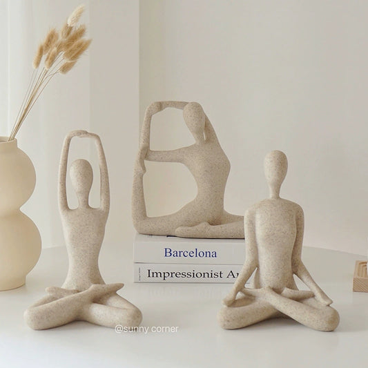 INS Abstract Art Yoga Character Table Decorative Ornaments Scandinavian Style Creative Personalized Minority Home Ornament