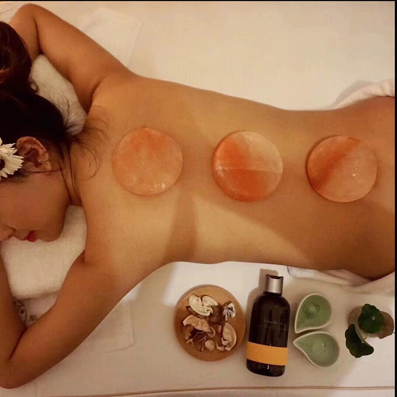 Himalayan Natural Mineral Massage Salt Soap Relaxing Fatigue Health Care Saline Rock Salt Stone Hot Compress 1 Piece