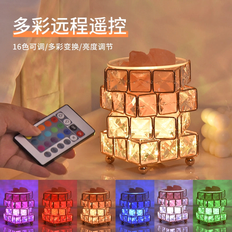 Bedroom Essential Oil Fire-Free Crystal Salt Light