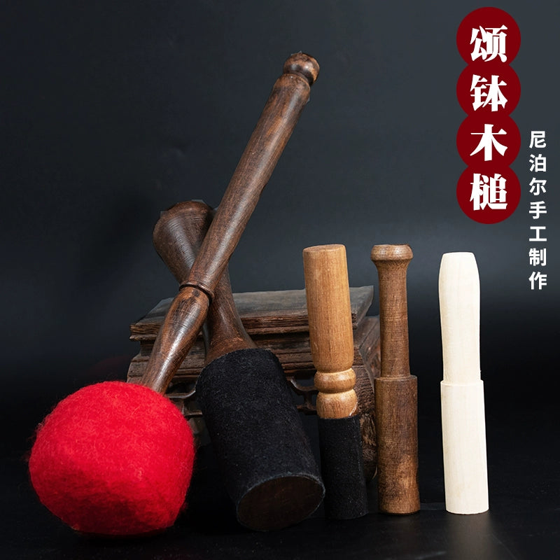 Fanmuguo Knocking Stick Knocking Bowl Frotton Nepal Handmade Buddha Sound Bowl Rotating Stick Bowl Hammer Himalaya Bowl Mallet Peach Wood Stick Copper Bowl Stick