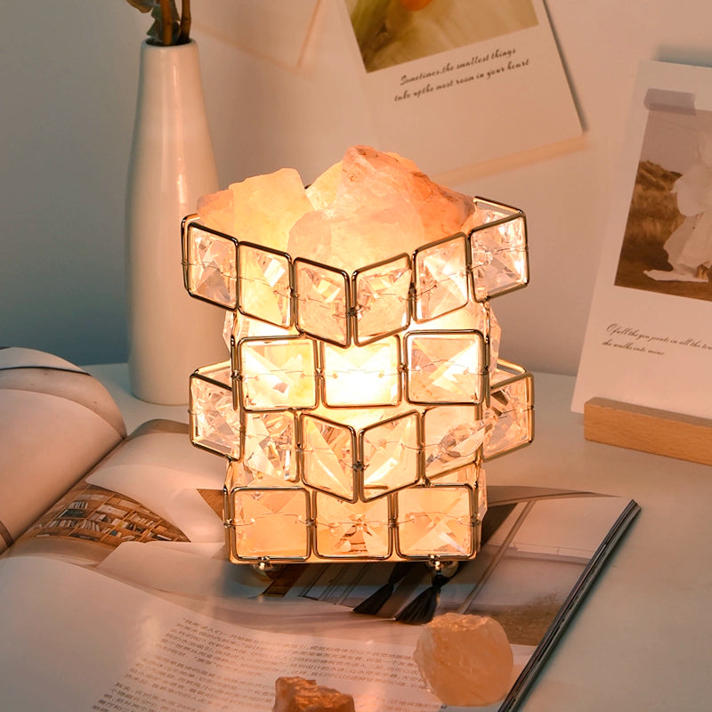 Bedroom Essential Oil Fire-Free Crystal Salt Light