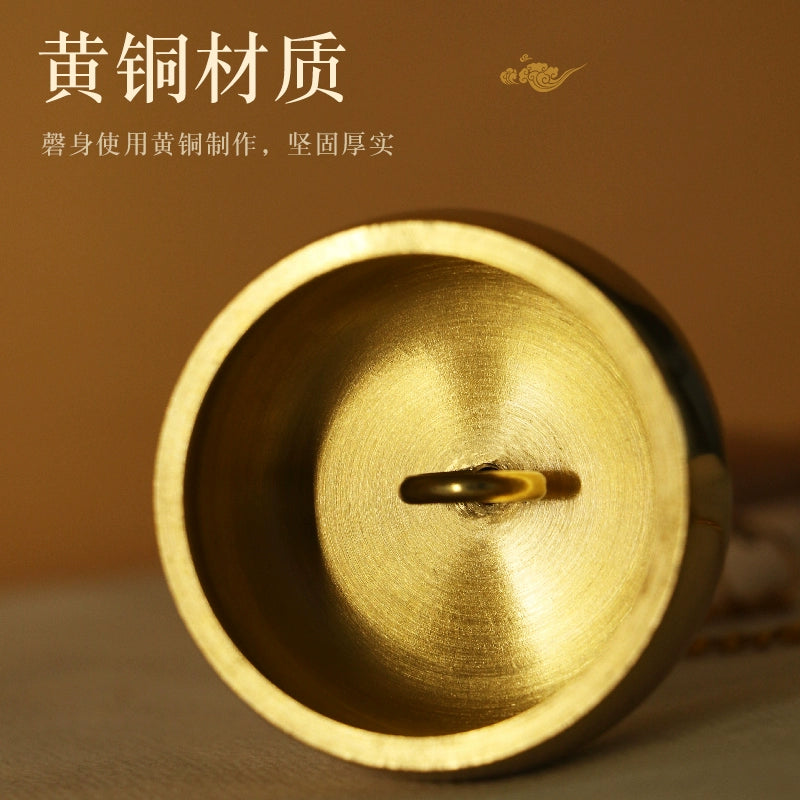 Japanese-Style LED-out Taiwan-Inspired Dharma-Vessel Items for Buddha Worship Copper Bowl Finger Cymbals Percussion Instrument Large Meditation Bell