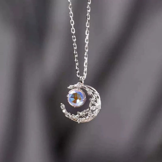 Moon Fairy Necklace Female Student Clavicle Chain Mother's Day Goddess Festival 520 Birthday Girlfriends Girlfriend Valentine Gift