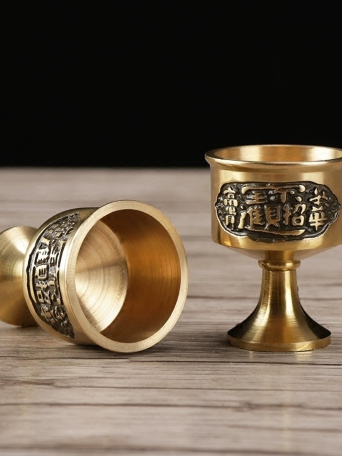 God of Wealth Worship Wine Glass for Guan Gong God of Wealth Wine Glass for Wine Glass Copper Cup Brass Buddha Worship Water Cup Wine Copper Cup